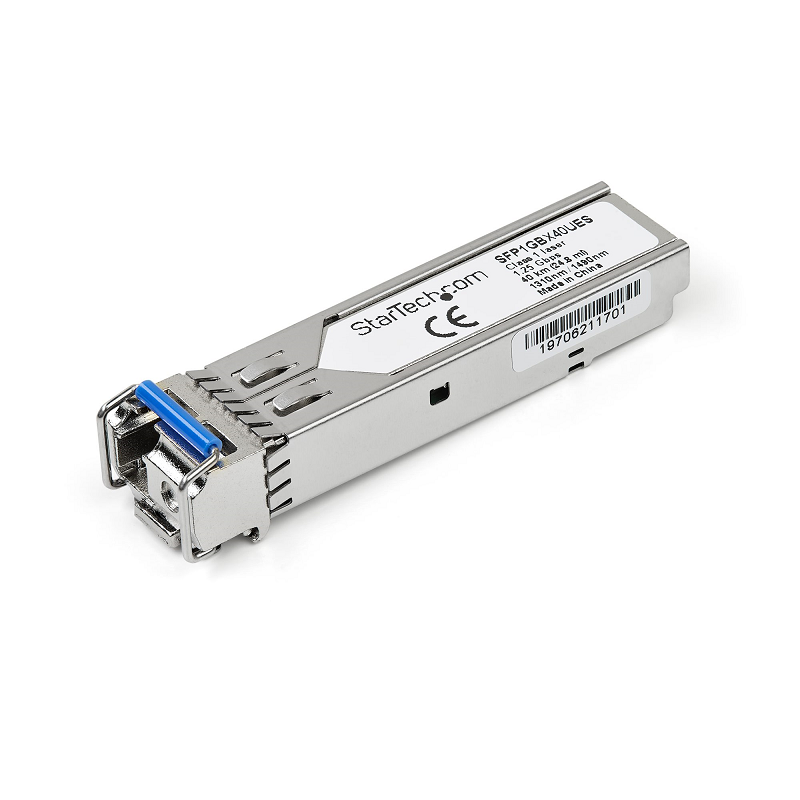 StarTech SFP1GBX40UES 1 GbE Gigabit Ethernet BiDi Fiber (SMF) Transceiver 